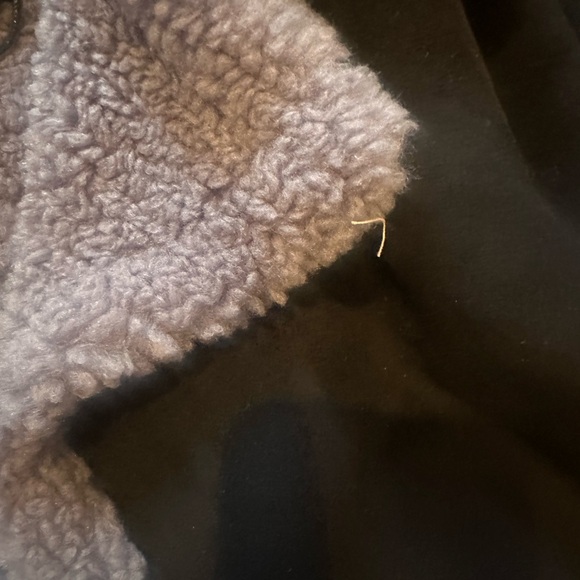 Dolls kill current mood navy and Gray Sherpa trench Coat nwt xxs - Picture 6 of 6